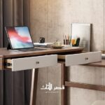 مكتب عمل خشبي قابل للتمديد والسحب، عرض 6