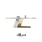 ⁦طاولة طعام مستطيلة بقاعدة متقاطعة⁩ - الصورة ⁦6⁩
