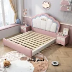 سرير أطفال خشبي منظر كامل