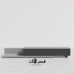 ⁦طاولة تلفاز مودرن قابلة للتمديد بثلاثة أدراج⁩ - الصورة ⁦5⁩