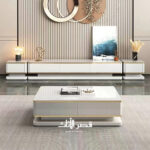 ⁦طاولة تلفاز بثلاثة أدراج تخزين⁩ - الصورة ⁦5⁩