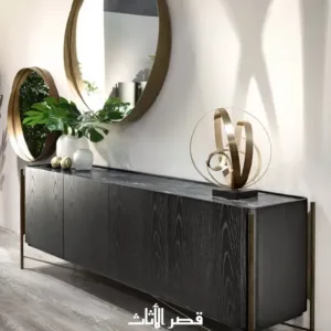 بوفيه خشب بتصميم حديث فاخر