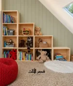 ⁦خزانة كتب خشبية لغرفة الأطفال⁩ - الصورة ⁦2⁩