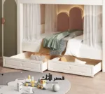 ⁦سرير دورين بتصميم بوابة مضيئة⁩ - الصورة ⁦2⁩