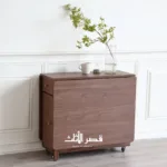 ⁦طاولة طعام خشب حديثة قابلة للطي⁩ - الصورة ⁦9⁩