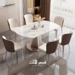 ⁦طاولة طعام دائرية قابلة للطي⁩ - الصورة ⁦4⁩