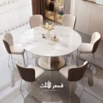 ⁦طاولة طعام دائرية قابلة للطي⁩ - الصورة ⁦2⁩