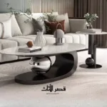 ⁦طقم طاولات قهوة على شكل بيضاوي⁩ - الصورة ⁦8⁩