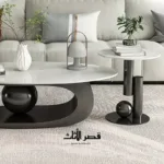 ⁦طقم طاولات قهوة على شكل بيضاوي⁩ - الصورة ⁦9⁩