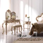 ⁦غرفة نوم كاملة من الركوكو الفرنسي 4 قطع مستورد⁩ - الصورة ⁦11⁩