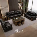 ⁦كنب جلد اسود مكتبي⁩ - الصورة ⁦13⁩