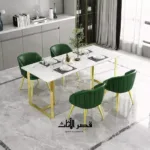 ⁦طقم طاولة رخاميه بهيكل ذهبي⁩ - الصورة ⁦11⁩