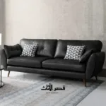 ⁦كنب جلد مريح بتصميم حديث⁩ - الصورة ⁦8⁩