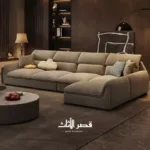 ⁦كنب زاوية بتصميم ظهر مريح⁩ - الصورة ⁦5⁩