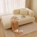 ⁦كنب استرخاء اخضر بتصميم بسيط ومريح⁩ - الصورة ⁦5⁩