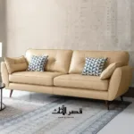 ⁦كنب جلد مريح بتصميم حديث⁩ - الصورة ⁦3⁩
