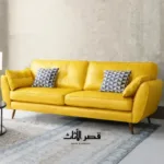 ⁦كنب جلد مريح بتصميم حديث⁩ - الصورة ⁦9⁩