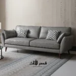 ⁦كنب جلد مريح بتصميم حديث⁩ - الصورة ⁦4⁩