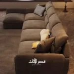 ⁦كنب زاوية بتصميم ظهر مريح⁩ - الصورة ⁦6⁩