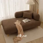 ⁦كنب استرخاء اخضر بتصميم بسيط ومريح⁩ - الصورة ⁦7⁩