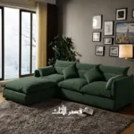 ⁦كنب زاوية قماشية فخمة ومريحة⁩ - الصورة ⁦20⁩