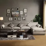 ⁦كنب زاوية قماشية فخمة ومريحة⁩ - الصورة ⁦12⁩