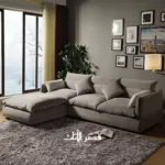 ⁦كنب زاوية قماشية فخمة ومريحة⁩ - الصورة ⁦13⁩