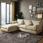 ⁦كنب زاوية قماشية فخمة ومريحة⁩ - الصورة ⁦14⁩
