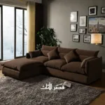 ⁦كنب زاوية قماشية فخمة ومريحة⁩ - الصورة ⁦2⁩