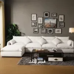 ⁦كنب زاوية قماشية فخمة ومريحة⁩ - الصورة ⁦6⁩
