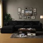 ⁦كنب زاوية قماشية فخمة ومريحة⁩ - الصورة ⁦7⁩