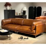 كنب عصري جلد من تصميم إيطالي
