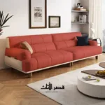 ⁦كنب عصري جلد بتصميم فخم⁩ - الصورة ⁦3⁩