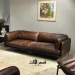 ⁦كنب عصري جلد من تصميم إيطالي⁩ - الصورة ⁦3⁩