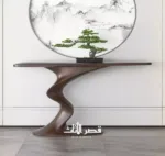 ⁦طاولة كونسول بتصميم انسيابي عصري⁩ - الصورة ⁦2⁩