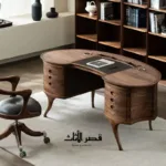 ⁦مكتب وكرسي بتصميم كلاسيكي⁩ - الصورة ⁦3⁩
