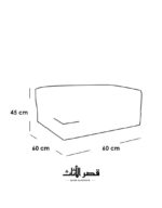 مخطط مقاسات البوف المرفق