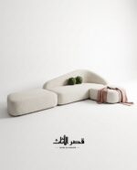 كنبة منحنية بثلاث قطع ومقعد واسع VELA