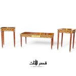 طقم طاولات كلاسيكي بنقوش على السطح — عرض 2