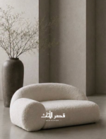 جلسة تاوس منجدة بتصميم منحني مودرن — صورة 4
