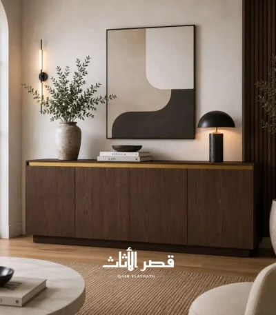 بوفيه كلوفر العريض بأربعة أبواب بدون مقابض — صورة 3