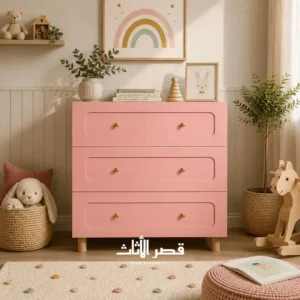 وحدة أدراج داز للأطفال بثلاثة أدراج ومقابض معدنية — صورة 3