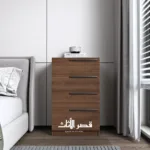 وحدة أدراج ديبلو القائمة بأربعة أدراج عريضة — بني