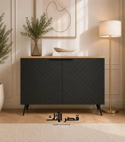بوفيه ليان الصغير ببابين ناعمي الإغلاق وأرجل معدنية — صورة 11