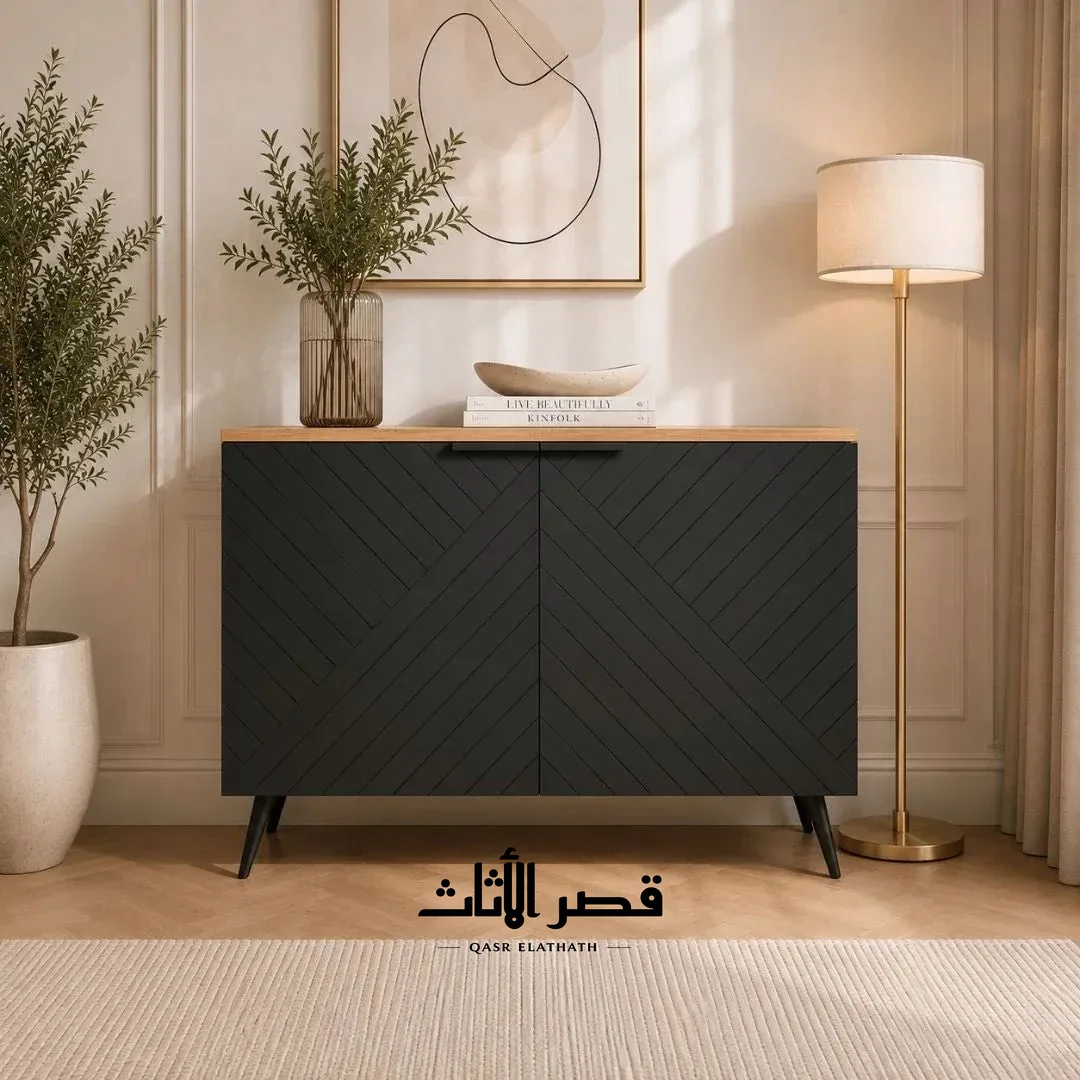 بوفيه ليان الصغير ببابين ناعمي الإغلاق وأرجل معدنية — صورة 11
