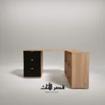 مكتب نيرا على شكل حرف إل بأربعة أرفف وثلاثة أدراج — صورة 6