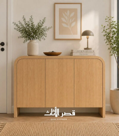 بتشطيب خشبي فاتح بمشهد كامل