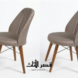 طقم كرسيين طعام مبطنين مودرن
