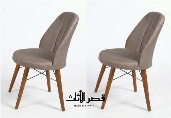 طقم كرسيين طعام مبطنين مودرن
